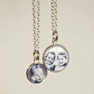 personalised photo pendant by between you & i
