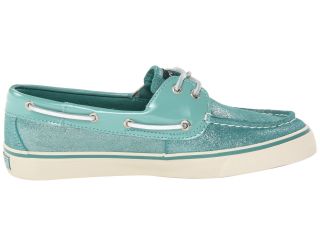 Sperry Top Sider Bahama 2 Eye Turquoise Sparkle Suede Patent