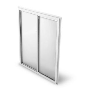 BetterBilt 24X24  Sliding Window Aluminum 875 Series Clear Insulated Glass White with Screen XO