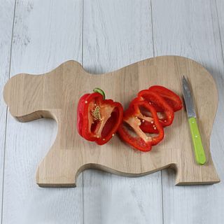 handmade hippo chopping board by deja ooh