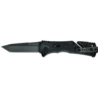 SOG Specialty Trident Tanto Knife — Model# TF-7  Foldable   Lock Back Knives