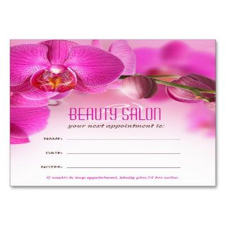 Beauty Spa Nail Salon Appointment Card Template Business Card