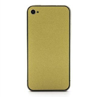 Slick Wraps SW AIP4 BRUSHEDGOLD Skin for Apple iPhone 4/4S   1 Pack   Retail Packaging   Brushed Gold Cell Phones & Accessories