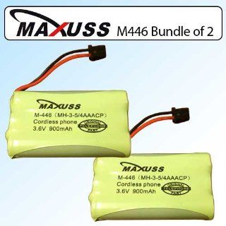 Maxuss BT 446 BP 446 M 446 900 Mah Battery Bundle of 2 for Uniden Cordless Phones Electronics