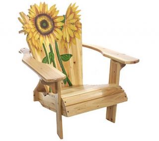 Blooming Sunflower Adirondack Chair —