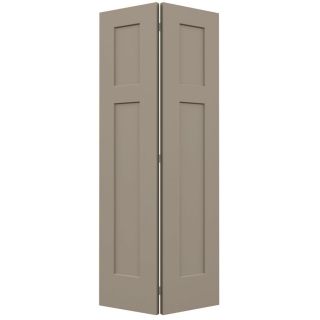 ReliaBilt 3 Panel Craftsman Hollow Core Smooth Molded Composite Bifold Closet Door (Common 80 in x 36 in; Actual 79 in x 35.5 in)