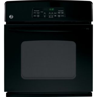 GE 27 in Self Cleaning Single Electric Wall Oven (Black)