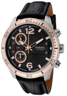 Fossil CH2621  Watches,Mens Chronograph Black Dial Black Leather, Chronograph Fossil Quartz Watches