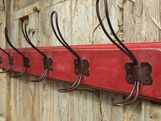 distressed wooden coat hat rack by seagirl and magpie