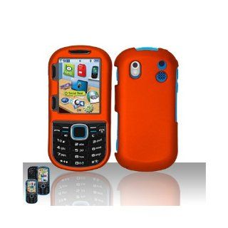 Orange Hard Cover Case for Samsung Intensity II 2 SCH U460 Cell Phones & Accessories