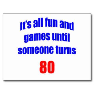 80 Someone turns 80 Postcards