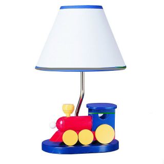 Cal Lighting 15 in Yellow/Red/Blue Kids Indoor Table Lamp with Shade