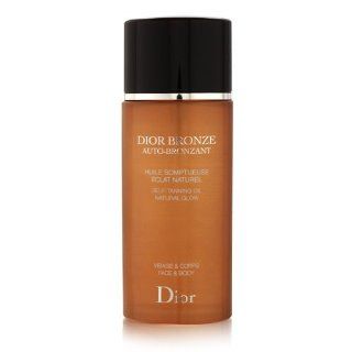 Christian Dior Bronze Natural Glow Face and Body Self Tanning Oil, 3.3 Ounce  Facial Treatment Products  Beauty