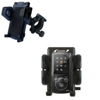 Gomadic Bike Handlebar Holder Mount System suitable for the Sony Walkman NWZ E464   Unique Holder, Lifetime Warranty   Players & Accessories