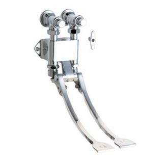 Chicago Faucets 834 Wall Mount Double Pedal Slow Closing Valve in