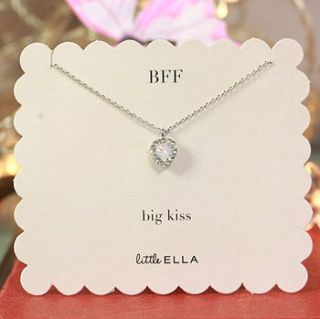 girl's bff heart necklace by lisa angel