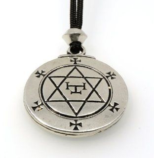 Handmade Hexagram Seal of Solomon Magical Talisman Pewter Power Pendant Jewelry