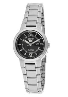 Seiko SYME57  Watches,Womens Black Dial Stainless Steel, Casual Seiko Automatic Watches