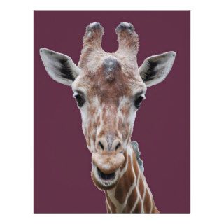 giraffe cutout plum letterhead template