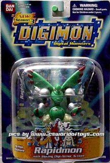 Digimon Digital Monsters Action Feature Rapidmon Figure by Bandai Toys & Games