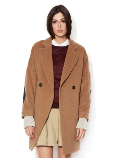 Dropped Shoulder Camel Hair Coat by Boy by Band of Outsiders