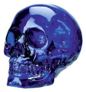 Shop Crystal Skulls   Blue Skull   Cold Cast Resin   4.5" Height at the  Home Dcor Store