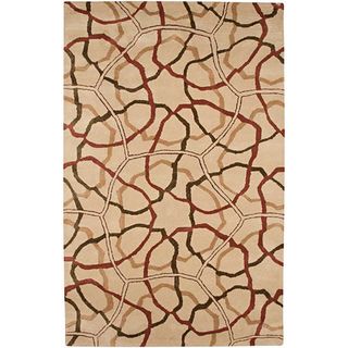 Hand Tufted Wool & Art Silk Rug (3'6 x 5'6) JRCPL 3x5   4x6 Rugs