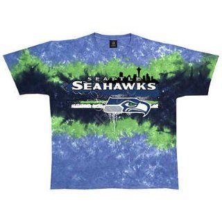 T Shirt   Seahawks Horizontal Stencil Men's Tie Dye Size XL   Prints