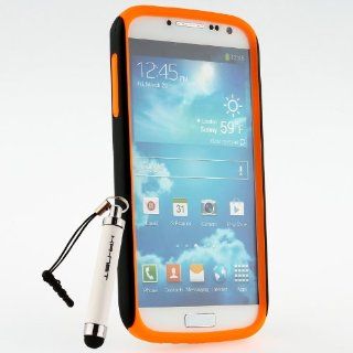 [Aftermarket Product] Orange Soft+Hard TPU Anti Shock Matte Case Cover for Samsung Galaxy S4 i9500 i9505 LTE Cell Phones & Accessories