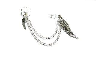 Simple Wings Chain Ear Cuff Earring Handmade Jewelry