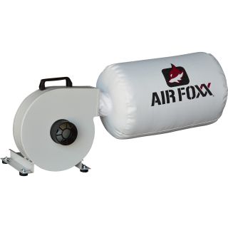 Air Foxx Dust Collector — 1 HP, 653 CFM, Wall-Mountable, Model# UFO-40H  Dust Management