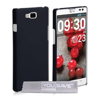 Yousave Accessories LG Optimus L9 II Case Black Hard Hybrid Cover Cell Phones & Accessories