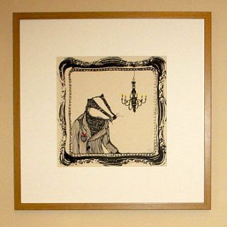 'bob the badger' screen print by boodle