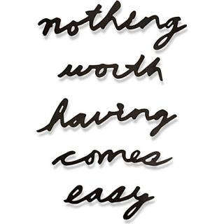 UMBRA   Nothing Worth Having Comes Easy wall decoration