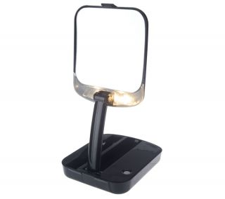 Floxite 10x Magnifying Lighted Mini Vanity Compact Mirror —