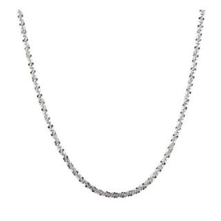 Sterling Silver Rolo Chain Rope Necklace