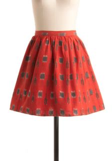Fair Trade Secret Skirt in Red  Mod Retro Vintage Skirts
