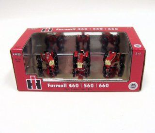 1/64th IH Farmall 3pc. 460, 560, 660 Demonstrator Set Toys & Games