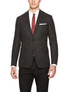 Brushed Wool Tweed Sportcoat by Elie Tahari Suiting