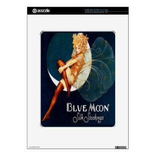 Blue Moon Silk Stocking ~ Vintage Advertisement Skin For iPad