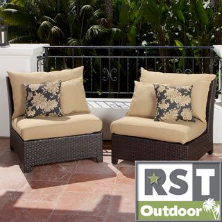 RST Delano Armless Chair Patio Seats (Set of 2) RST Brands Sofas, Chairs & Sectionals