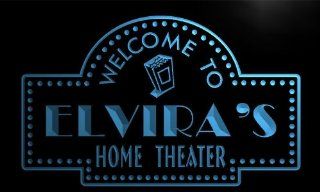 phg462 b Elvira's Home Theater Popcorn Bar Beer Neon Light Sign  