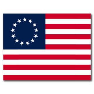 The Revolutionary War Betsy Ross Flag Post Card