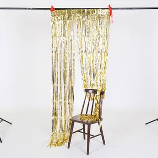 shimmering foil curtain party decoration by scene setter