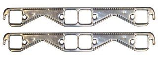 Proform 67921 Aluminum Exhaust Header Gasket with Square Ports for Small Block Chevy   Pair Automotive