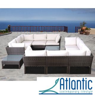 Majorca 12 piece Wicker Sectional Atlantic Sofas, Chairs & Sectionals