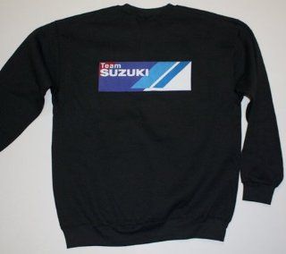 TEAM SUZUKI Motorcycle Racing Sweatshirt Black Large 