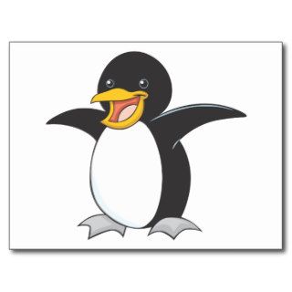 Happy Emperor Penguin Post Card