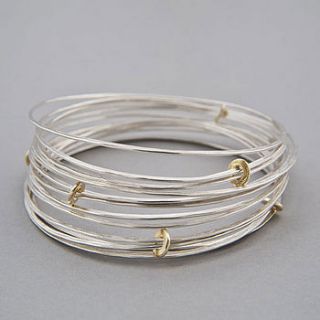 ripple sprung bangle by latham & neve