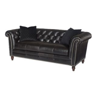 Central Park Westchester Chesterfield Leather Sofa